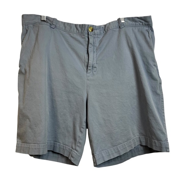 Johnston Murphy Men's Gray Chino Shorts Size 40 Waist Flat Front Casual - Picture 2 of 4